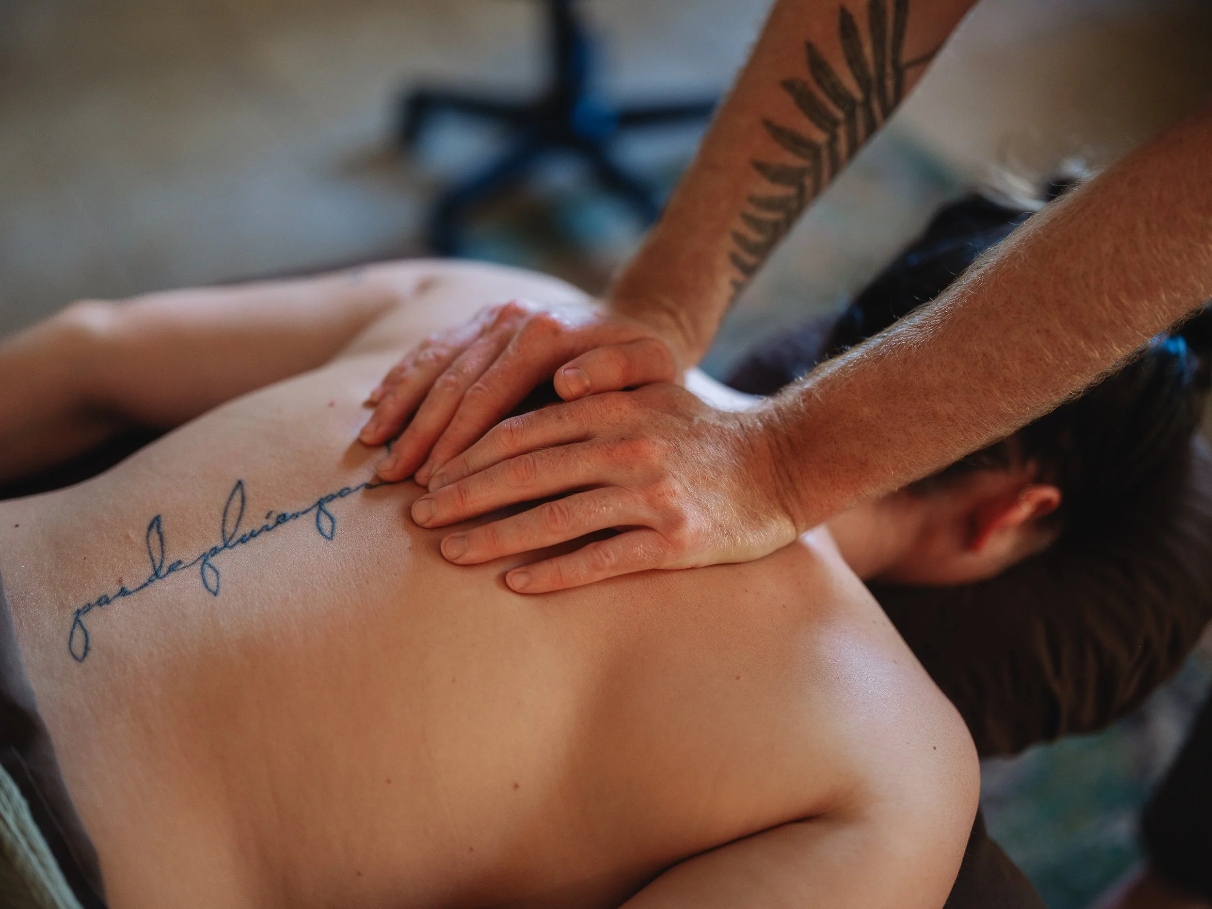 Deep tissue back massage therapy in West Asheville NC
